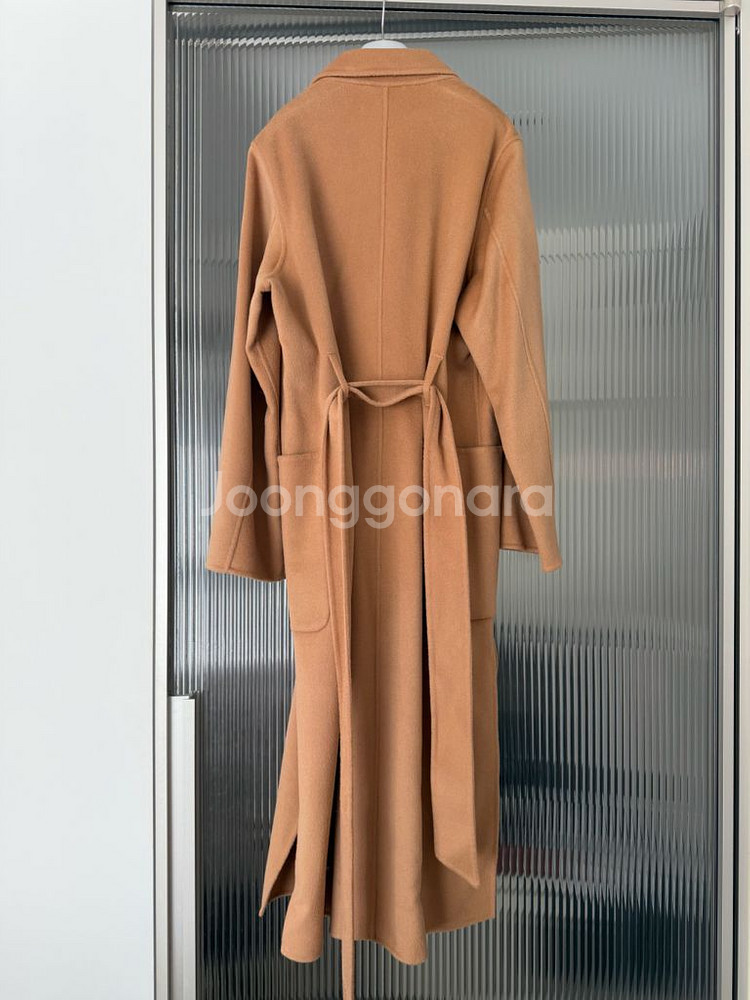카멜 울100% 롱 코트 IVYOAK--8
