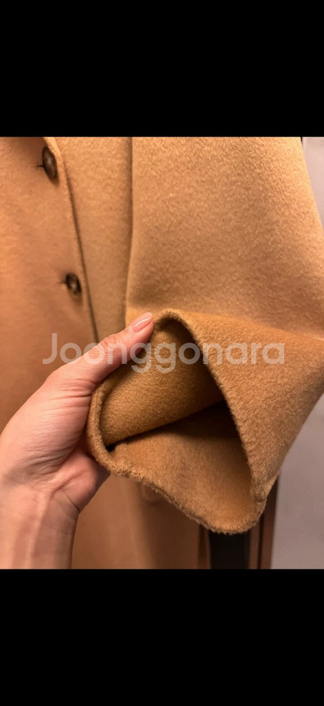 카멜 울100% 롱 코트 IVYOAK--10