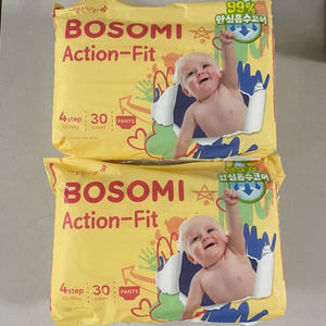 보솜이 액션핏 4단계 팬티형 30개입 2팩