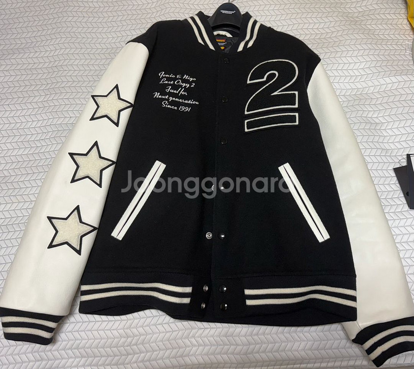 휴먼메이드 언더커버 라스트올지2 바시티 자켓 블랙/XL--5