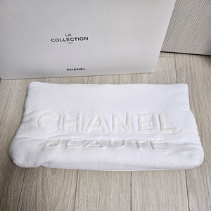 정품) 샤넬 화이트 파우치 (코스메틱)
