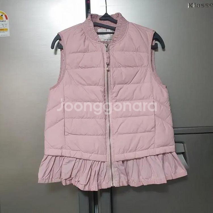 레니본 프릴 구스다운 베스트--0