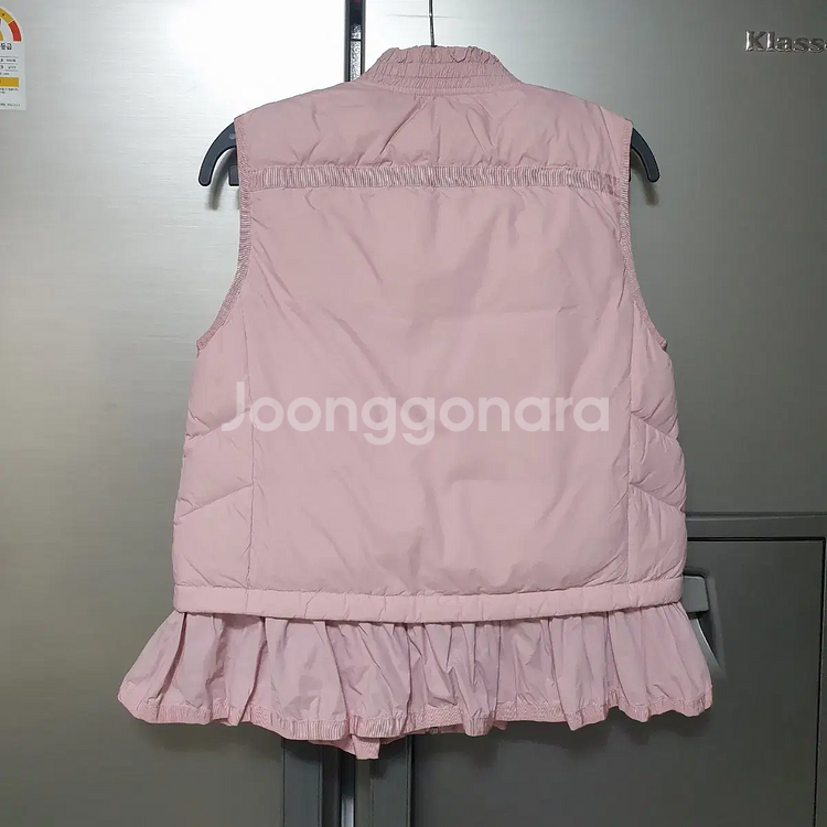 레니본 프릴 구스다운 베스트--1