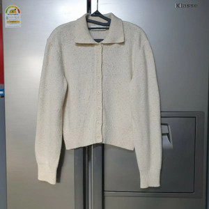 던스트 오픈 카라 니트 가디건