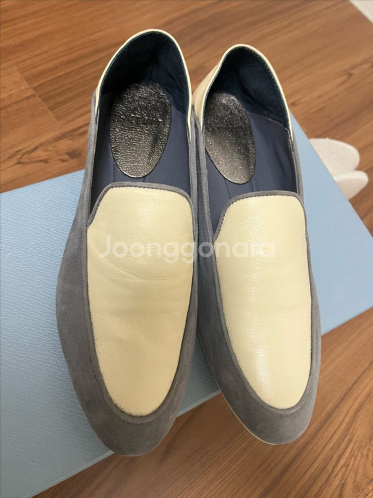 한섬 래트 여성 스웨이드 양가죽 단화--0