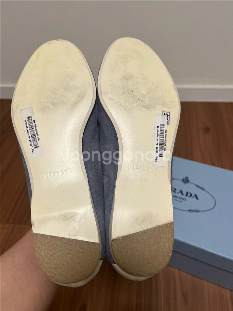 한섬 래트 여성 스웨이드 양가죽 단화--1