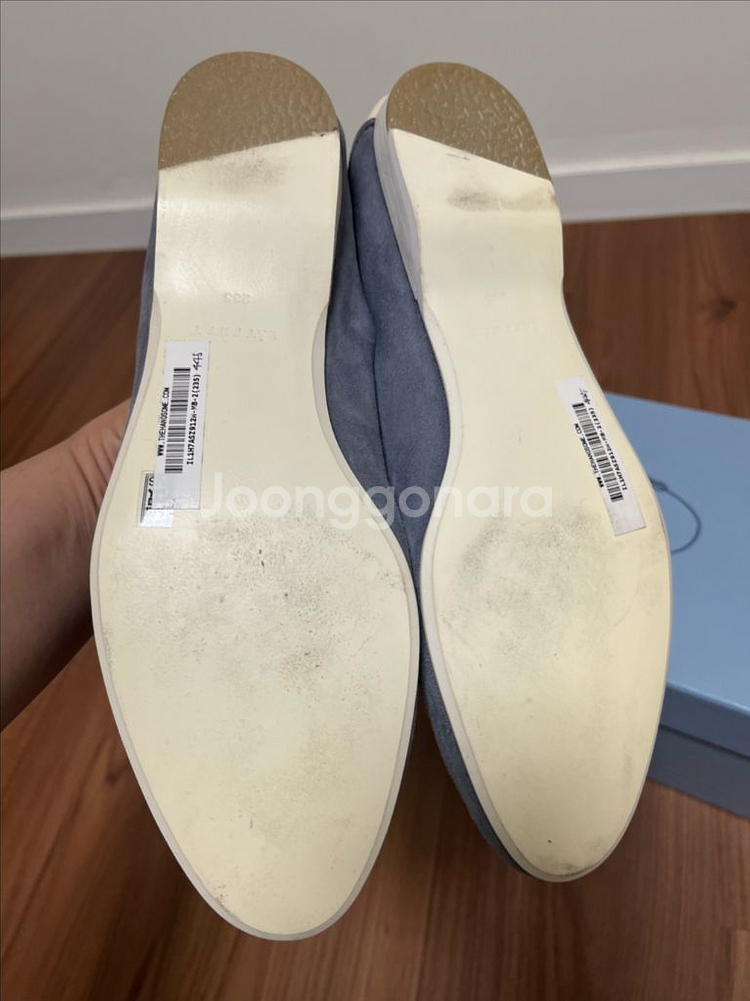 한섬 래트 여성 스웨이드 양가죽 단화--7