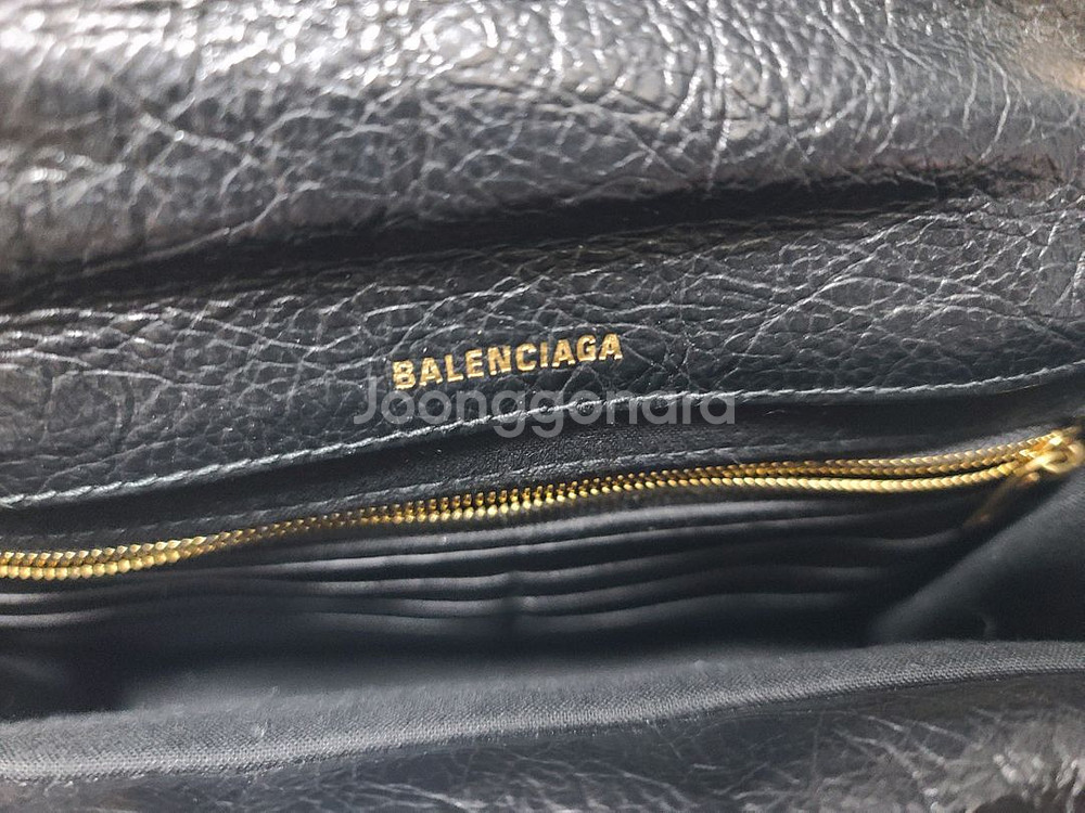 발렌시아가 모나코 미니 블랙 금장 숄더백 크로스 체인백--4