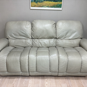 레이지보이 리클라이너 3인용 가죽 소파