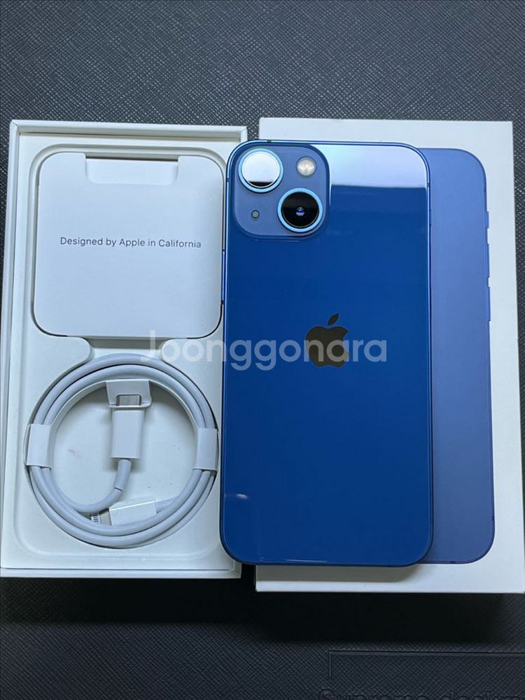 (애플공식리퍼)아이폰 13미니 128G 블루 배터리100%--0