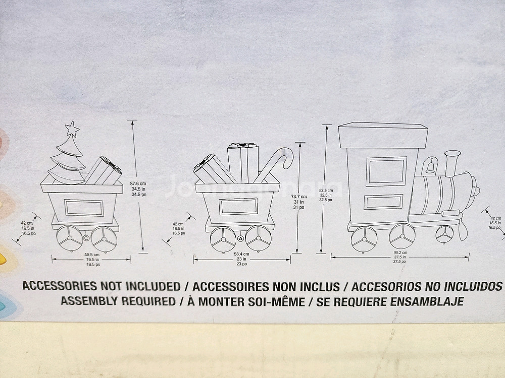크리스마스 대형 led 기차 조명 세트--1