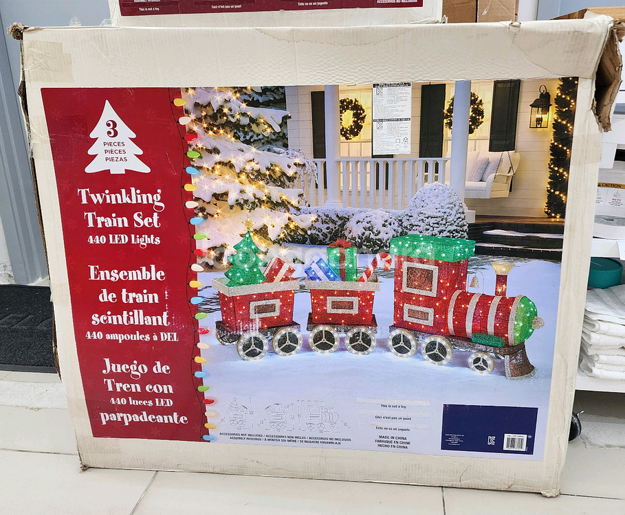 크리스마스 대형 led 기차 조명 세트--0