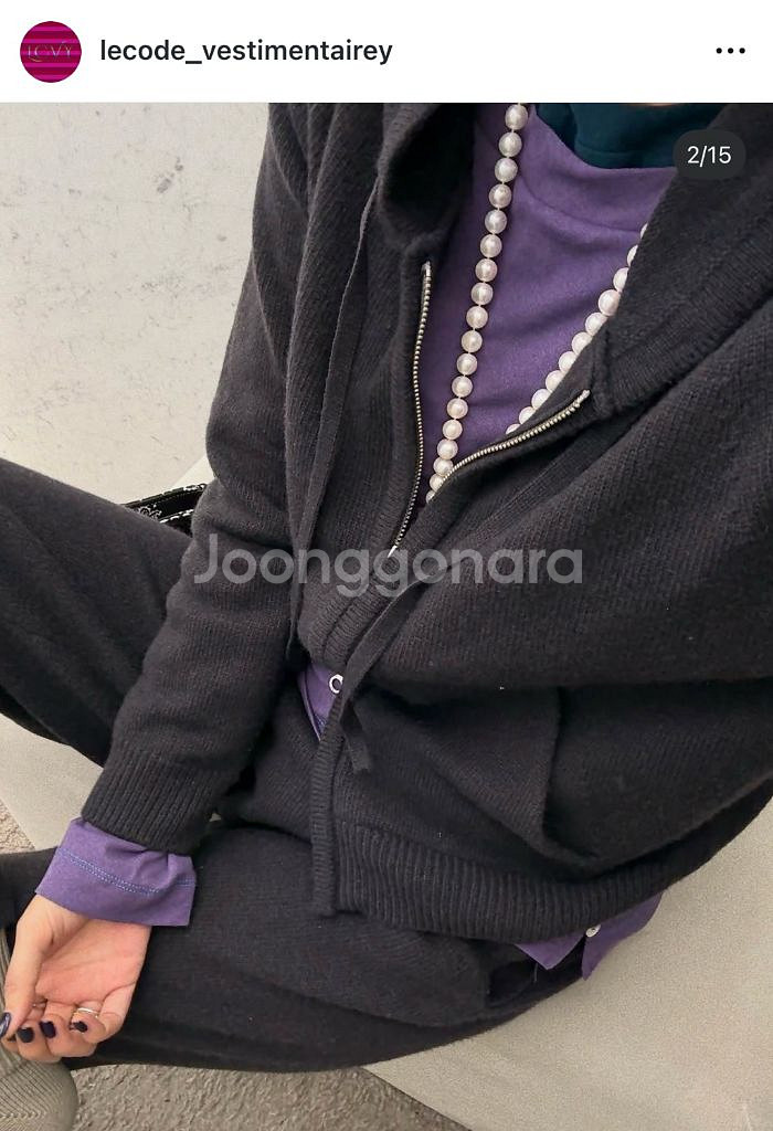 코스모폴리탄줄라이 예지스 LCVY 쿼티디앙 니트셋업 네--0