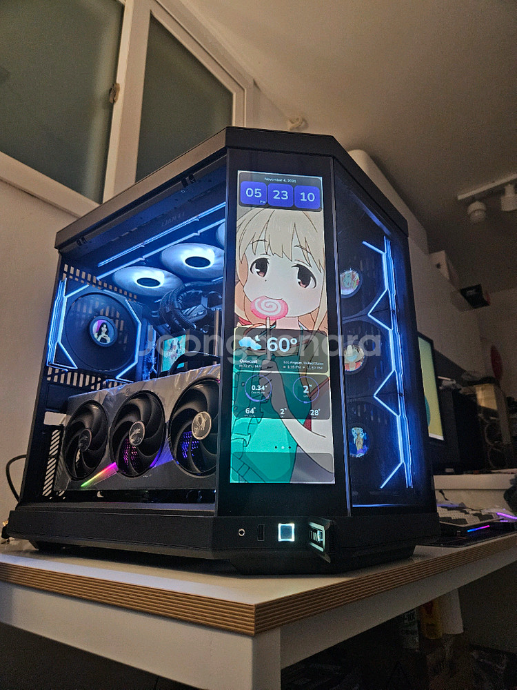 9800x3d/x870e카본/리안리/y70 4k/뱅가드 초고사양 본체--1