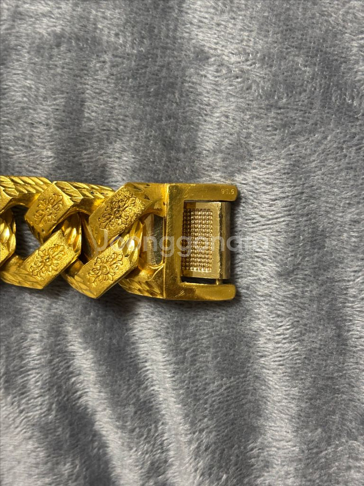 24k 순금 골드팔찌 (꿀빵)--2
