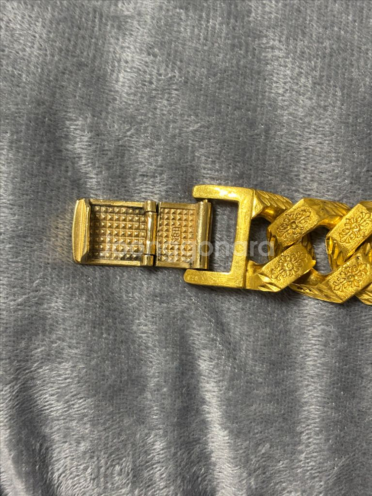 24k 순금 골드팔찌 (꿀빵)--3