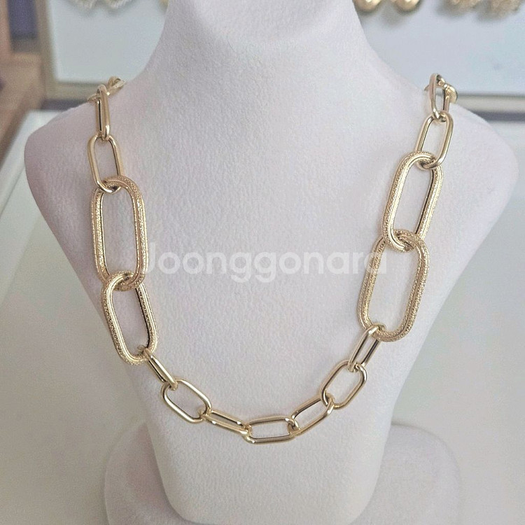 14k 골드 체인 목걸이 팔찌 세트--6