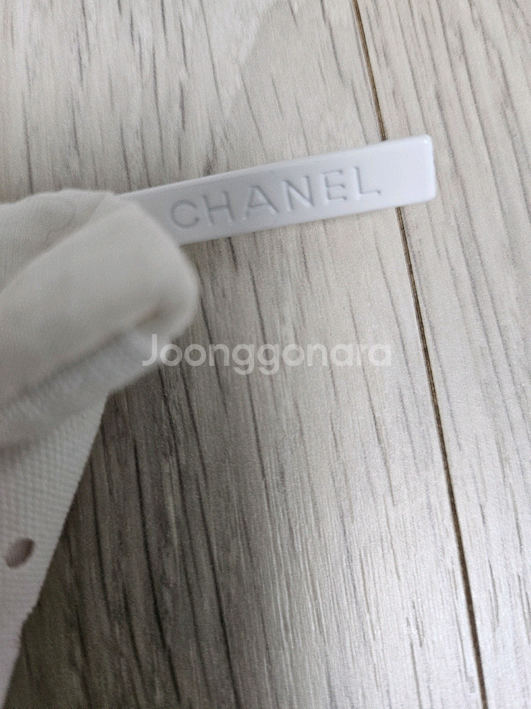 정품) 샤넬 빅 사각 화이트 면 파우치 (코스메틱)--2