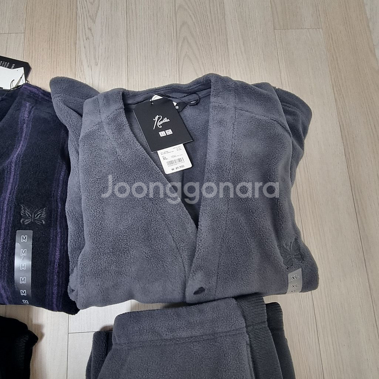 M L XL 유니들스 유니클로 x니들스 /가디건 /팬츠 바지_그레이 블랙 베이지--5