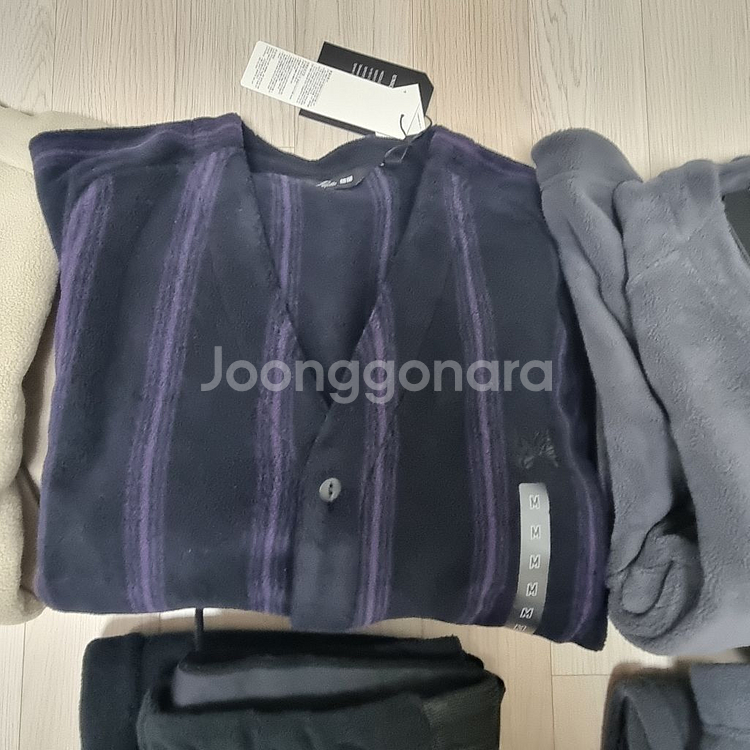 M L XL 유니들스 유니클로 x니들스 /가디건 /팬츠 바지_그레이 블랙 베이지--4