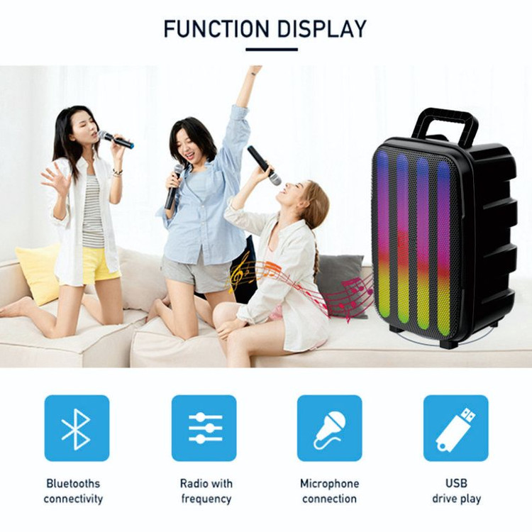 리드미컬 조명 블루투스 스피커 Zqs8155--6