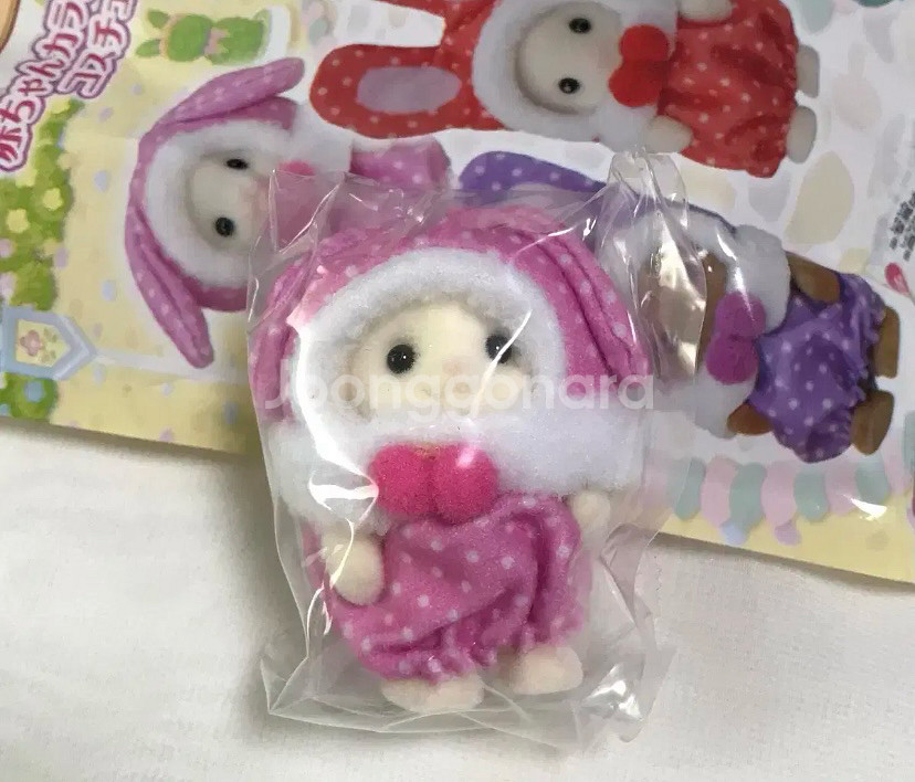 실바니안 컬러풀 토끼 핑크 플로라--1