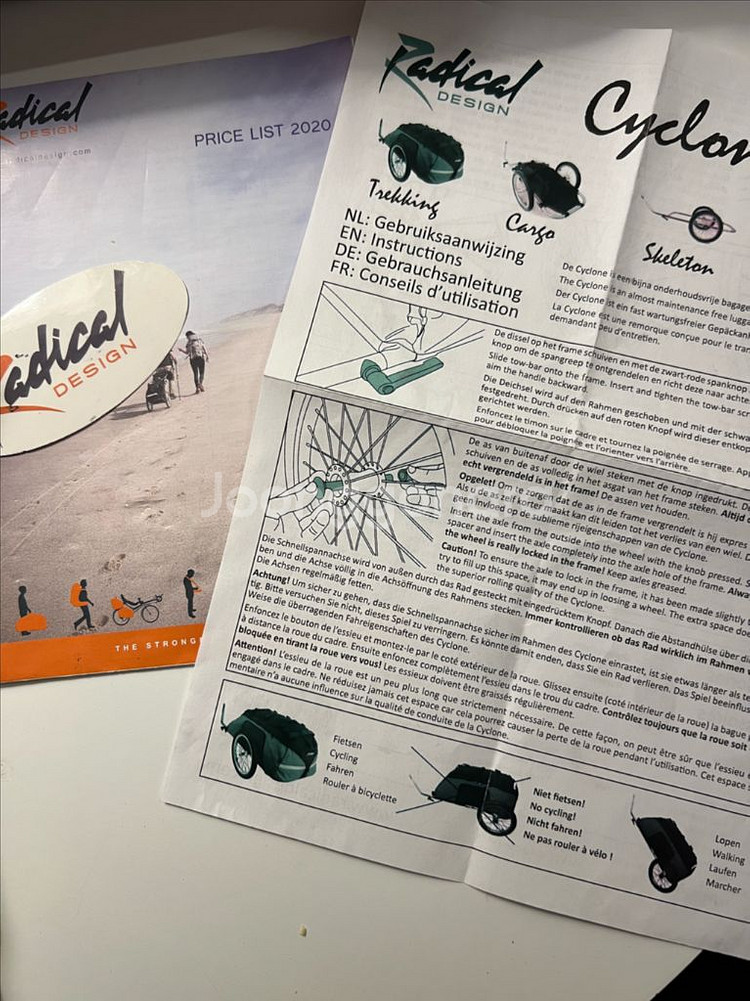 래디칼 디자인 radical design 자전거 트레일러 브롬튼 and 일반자전거용 세트--1