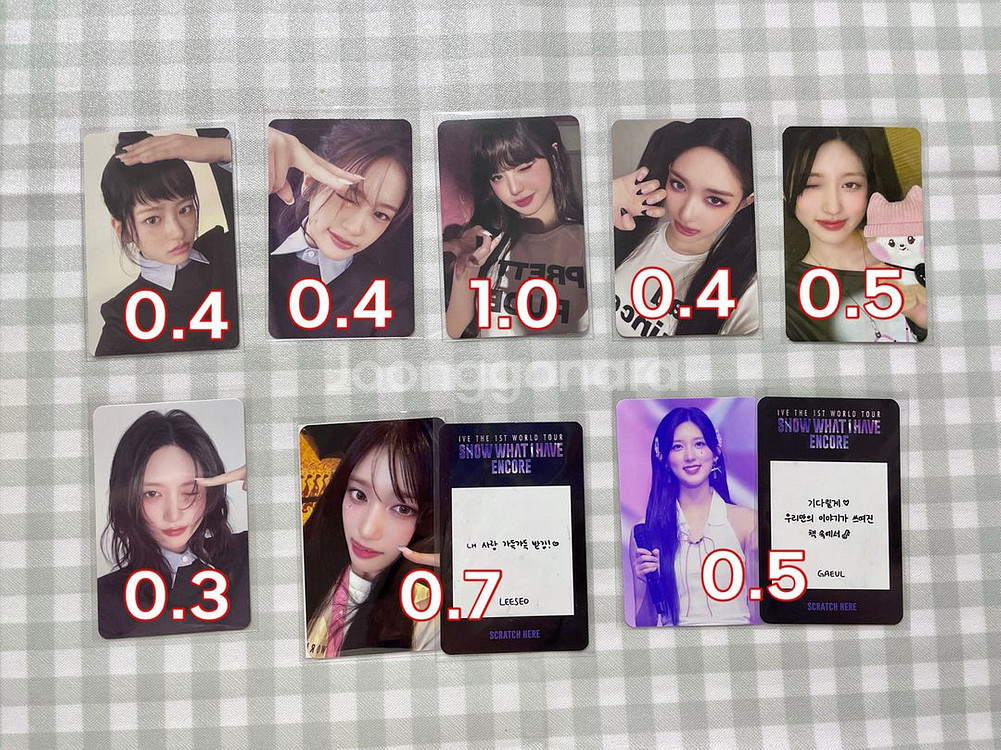 아이브 4종 앨범 미개봉 시크릿 콘서트 포카 일본 원영--5