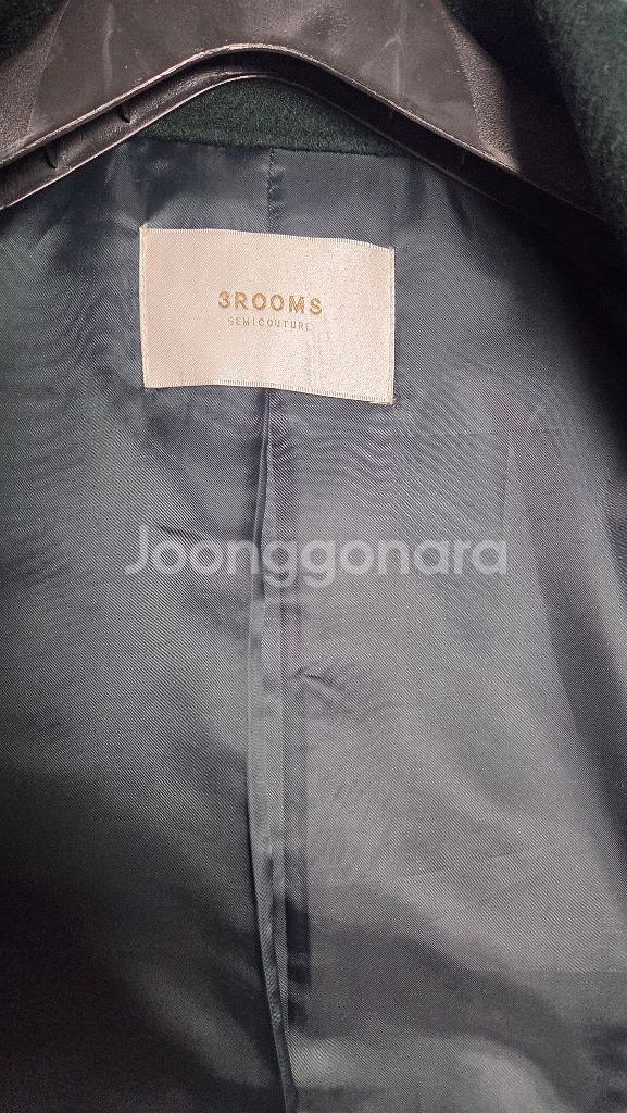 3ROOMS 알파카 모직 코트--2