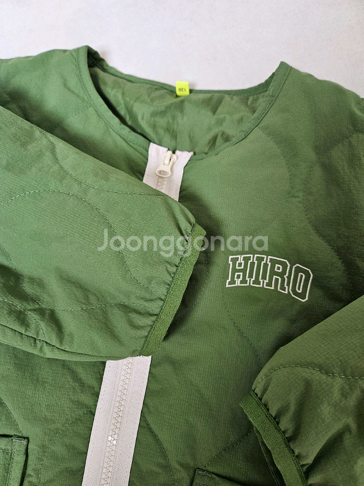 히로 블랭크 퀼팅자켓 겨깔 120사이즈--2