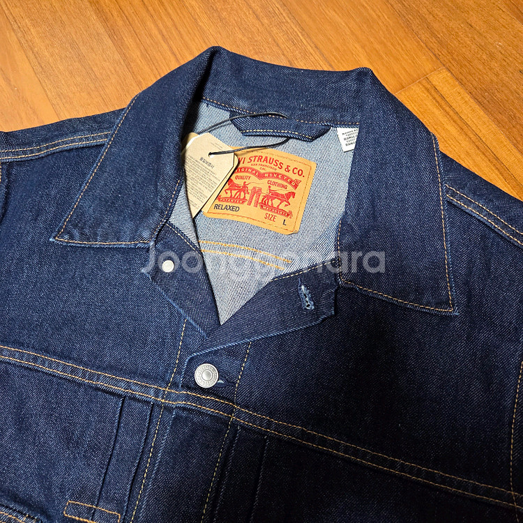 리바이스 타입2 트러커 자켓 인디고 블루 L사이즈--1