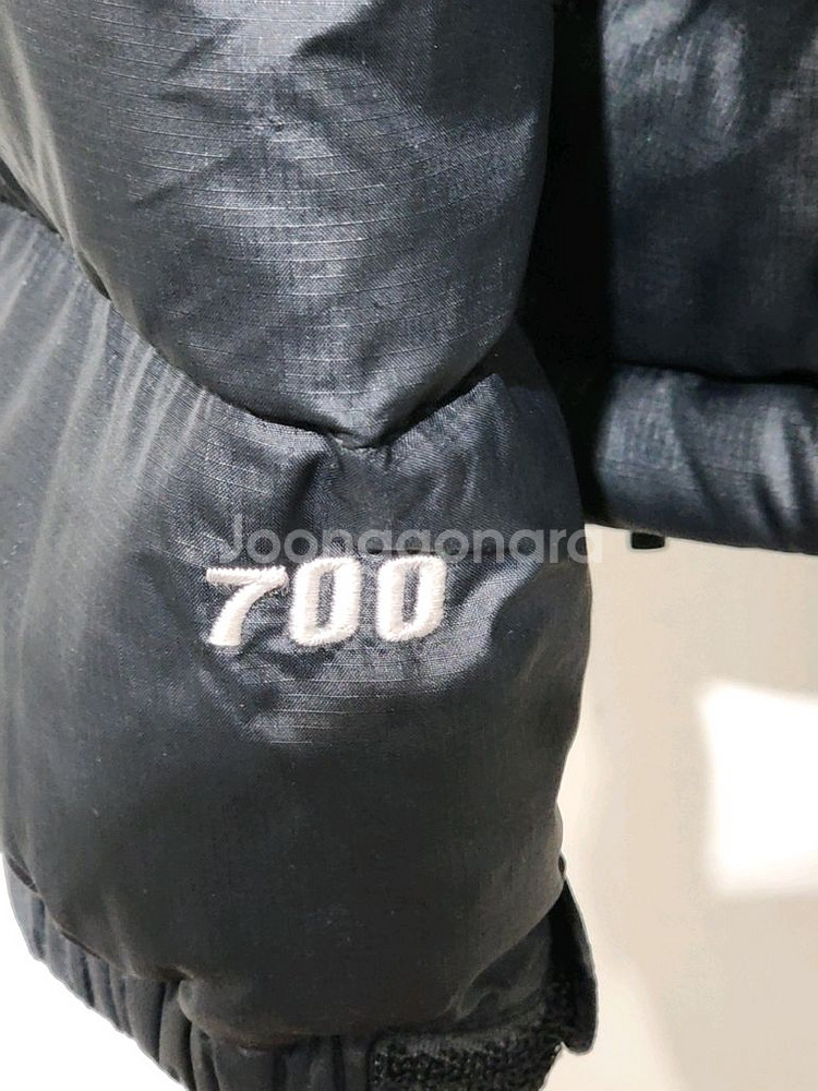 (M) 노스페이스 눕시패딩 점퍼 블랙 700 거위털 구스다운 자켓--4