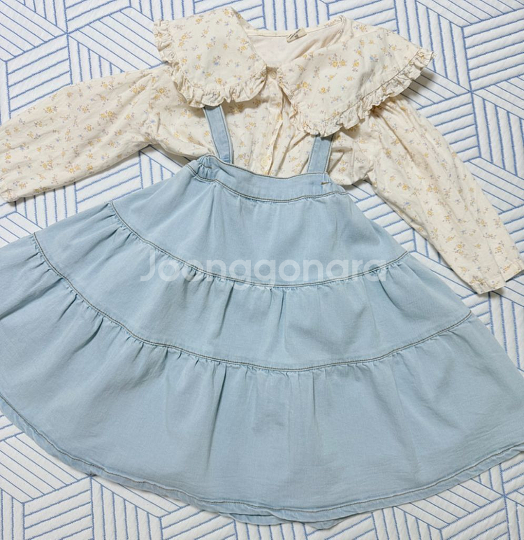 로아앤제인 여아 데님 3종 일괄--1