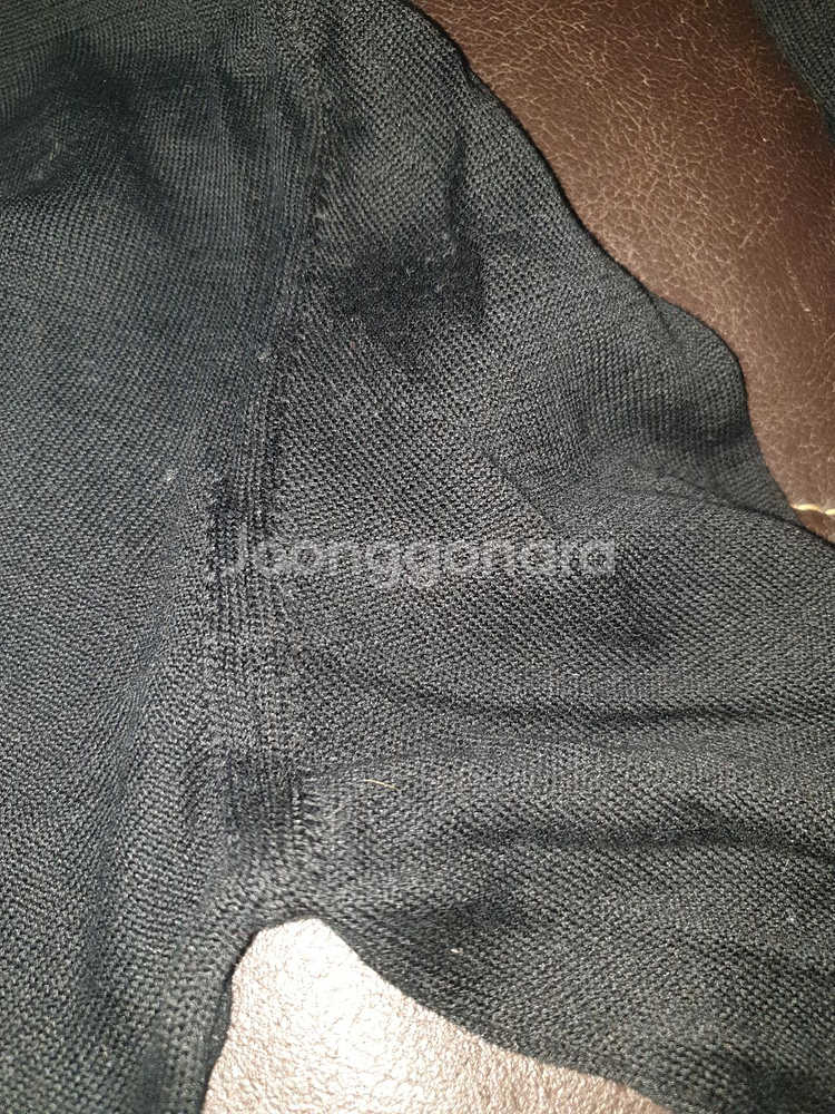 ck(캘빈클라인 calvin klein) L사이즈 검은색 브이넥 면(코튼)니트(이태리메이드)--7