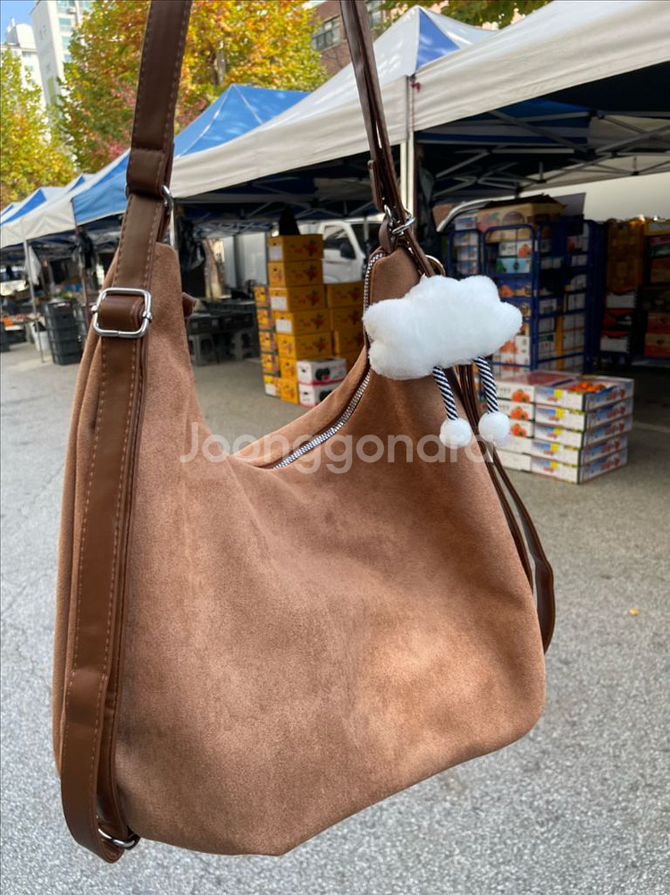 스웨이드 숄더백 (새상품)--7