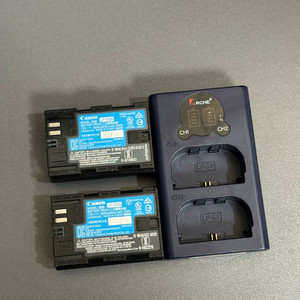 캐논 LP-E6 배터리 충전기 세트