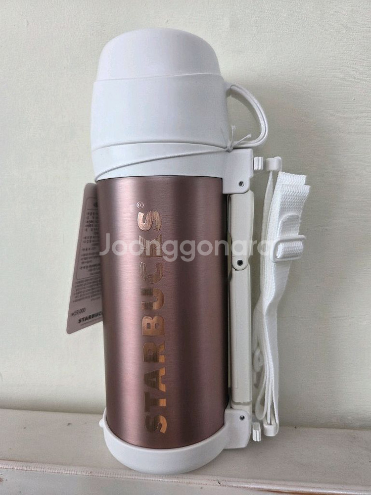 스타벅스 FFW 오텀 골드 레터 보온병. 1리터. 바주카포.--1