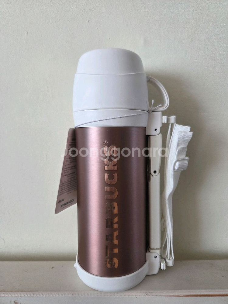 스타벅스 FFW 오텀 골드 레터 보온병. 1리터. 바주카포.--0