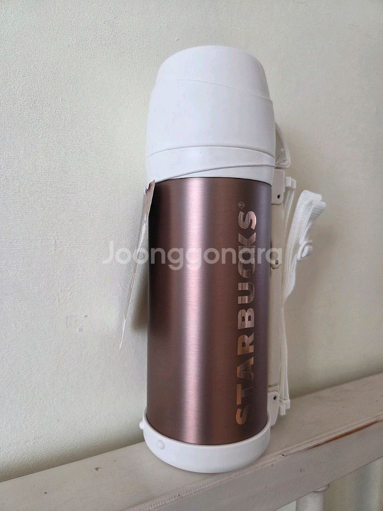 스타벅스 FFW 오텀 골드 레터 보온병. 1리터. 바주카포.--2