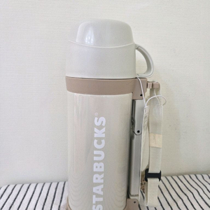 스타벅스 FFW 브라운 워드마크 보온병.바주카포.1리터.