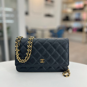 [중고명품 럭스올 울산점]샤넬 클래식 월렛 온 체인 WOC 캐비어 크로스백