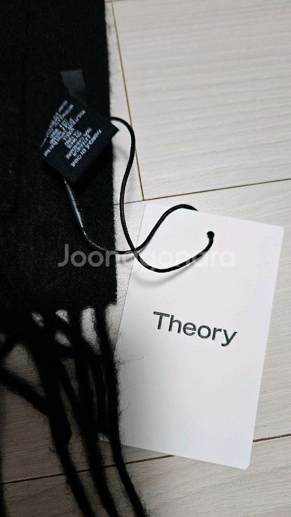 띠어리 캐시미어 스카프 블랙 Novelty 새상품--5