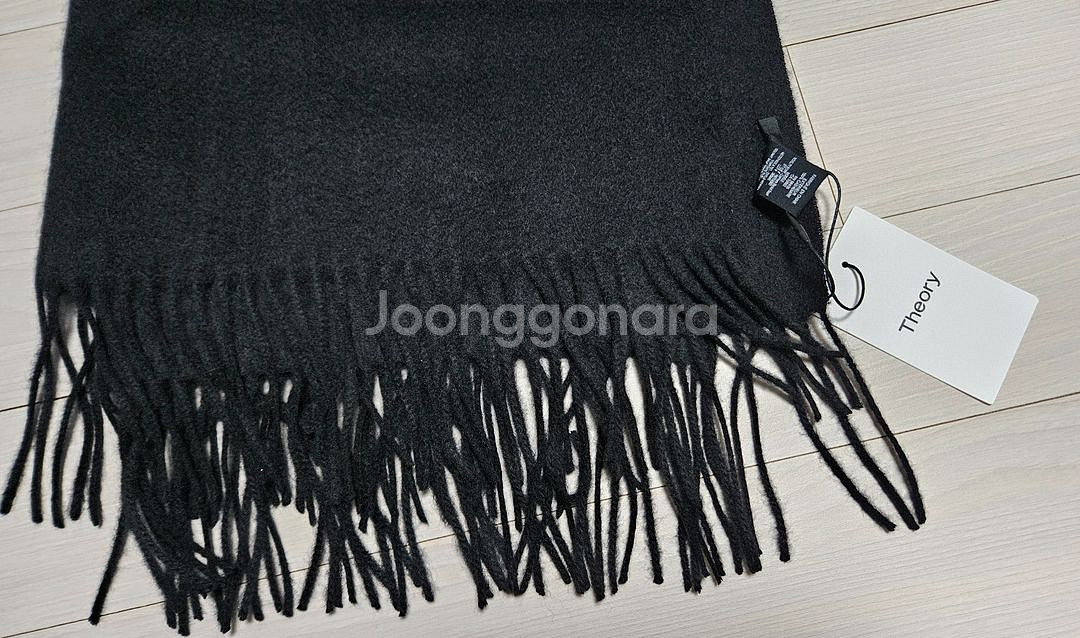 띠어리 캐시미어 스카프 블랙 Novelty 새상품--4