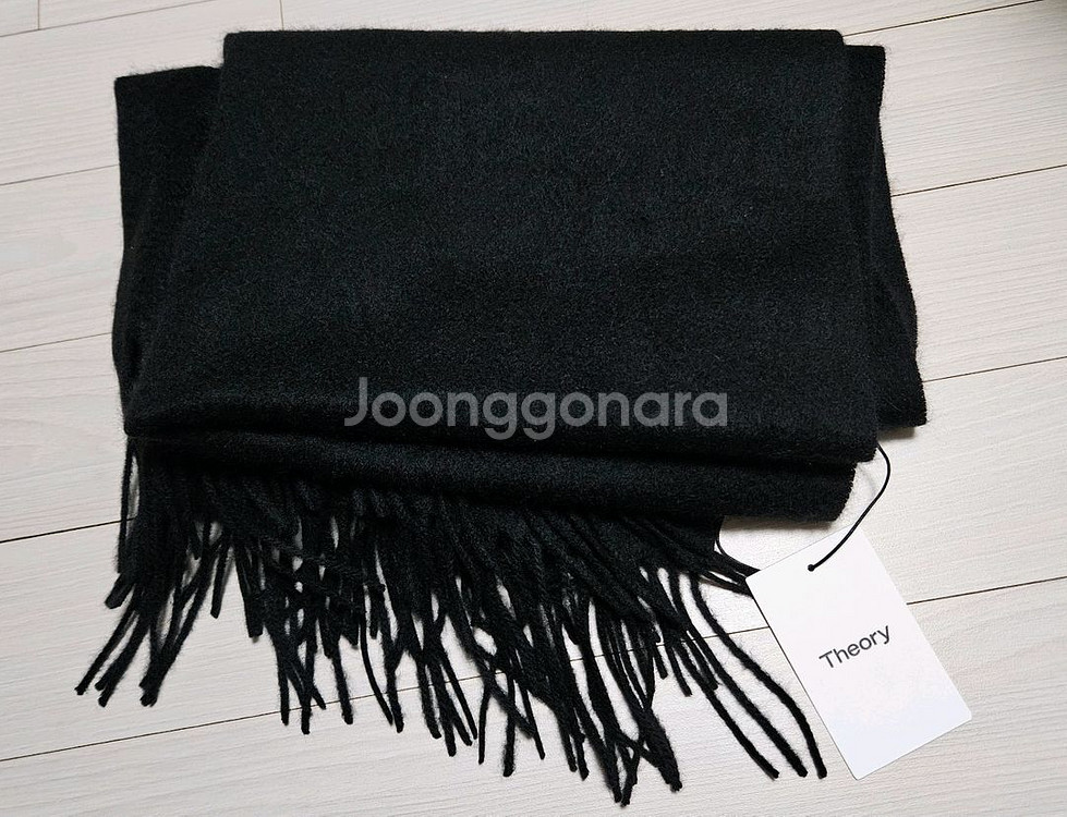 띠어리 캐시미어 스카프 블랙 Novelty 새상품--2