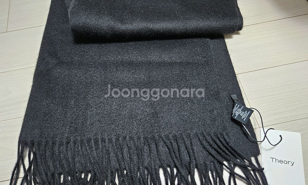 띠어리 캐시미어 스카프 블랙 Novelty 새상품--3