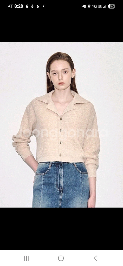 타임캐시미어크롭니트--0