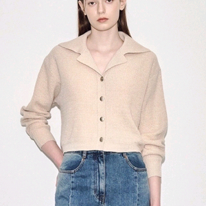 타임캐시미어크롭니트