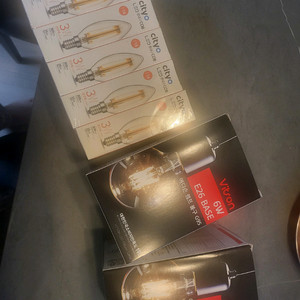 일괄)촛대LED전구 3W10개 + e26베이스에디슨램프2개