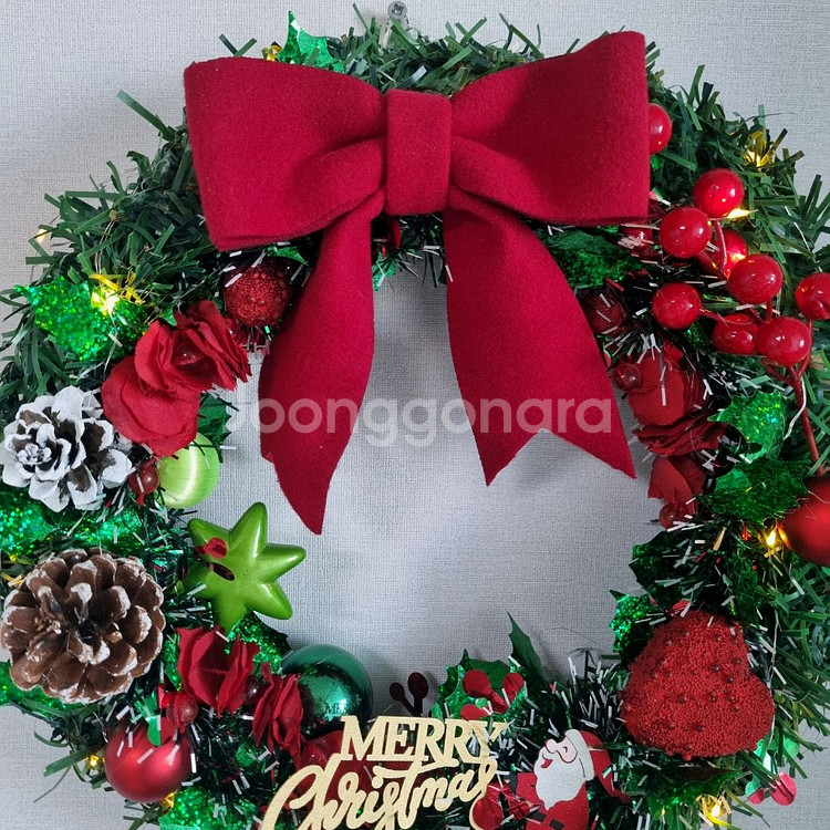 크리스마스 리스 장식--1