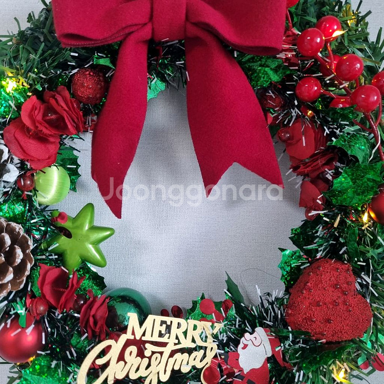 크리스마스 리스 장식--3